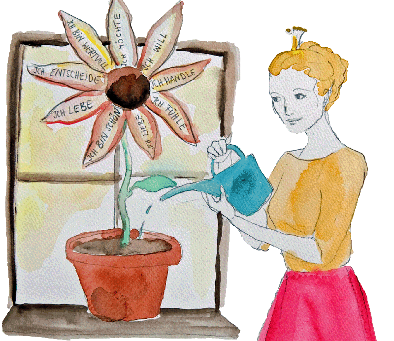 illustration blume giessen