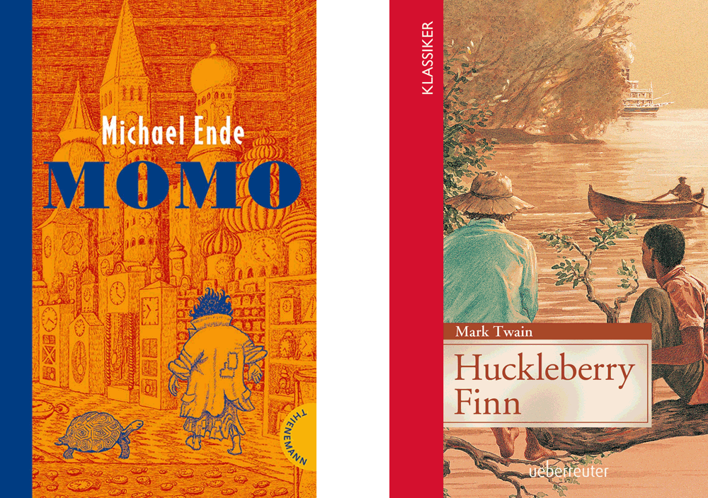 cover momo und huckleberry finn